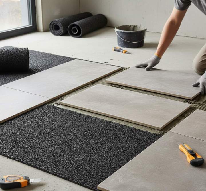 Isolation phonique sous carrelage Champigny-sur-Marne